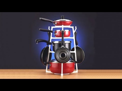 Moredeal.my - Pan Tree Cookware Organizer - YouTube