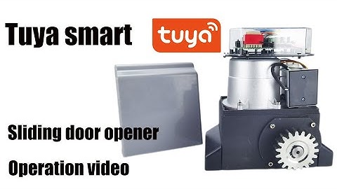 Connect sliding door opener to tuya app & remote control & auto unlock sensor