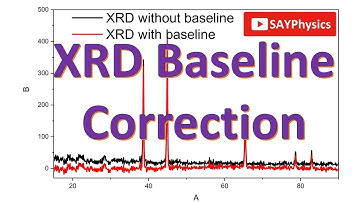 Baseline correction for XRD and FTIR in origin: explained step by step