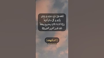 سورة فصلت الآية ١٢ و ١٣ بصوت الشيخ محمد صديق المنشاوي