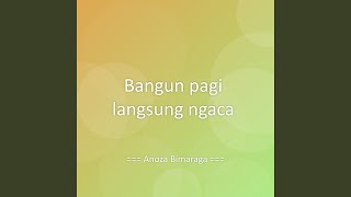 Bangun pagi langsung ngaca