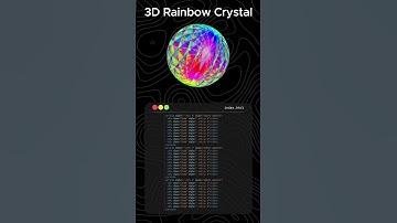 Created a STUNNING 3D Rainbow Crystal Sphere Animation with JUST HTML & CSS