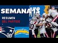 Patriots aplastan a los Chargers y siguen con vida para llegar a Playoffs | Resumen | Semana 13