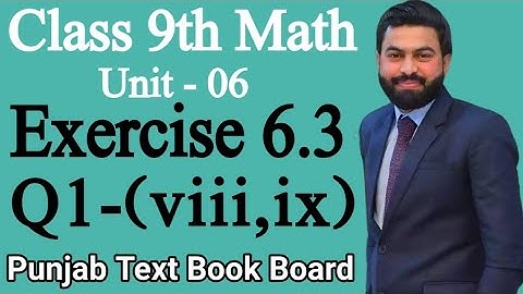 Class 9 Math Unit 6 Exercise 6.3 Q1(viii,ix)-How to find the square Root of the Algebraic Expression