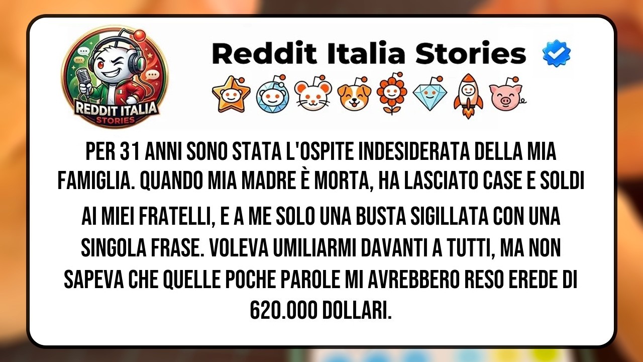 Mia madre è morta tre giorni dopo aver riscritto il testamento. Ai miei fratelli ha lasciato la casa e il camion, alla chiesa i risparmi. A me, un'unica busta sigillata da aprire davanti a tutti,...