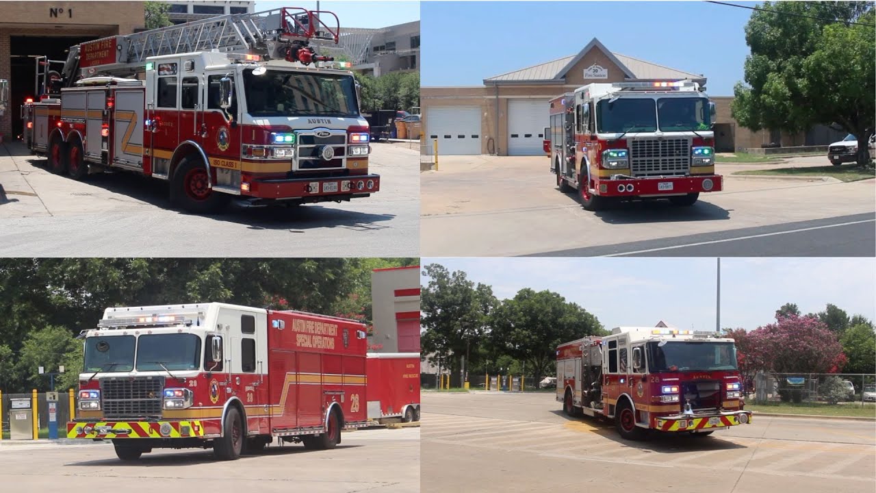 Austin Fire Department responding compilation part 1