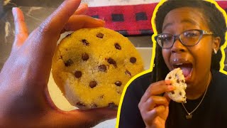 1 Minute Microwave Chocolate Chip Cookie Sooo Easy Vegan, Keto, Gluten Free, Low Carb, & Healthy