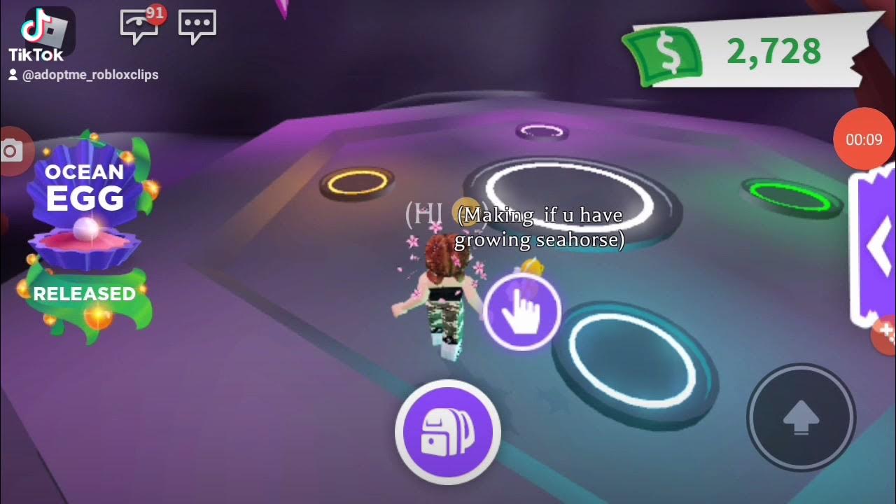 Making NEON SEAHORSE in Adopt Me! Like and Sub for more! 😁 YouTube