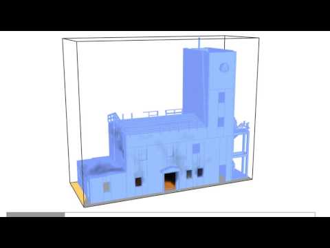 Fire CFD simulation of a firefight training tower using FDS