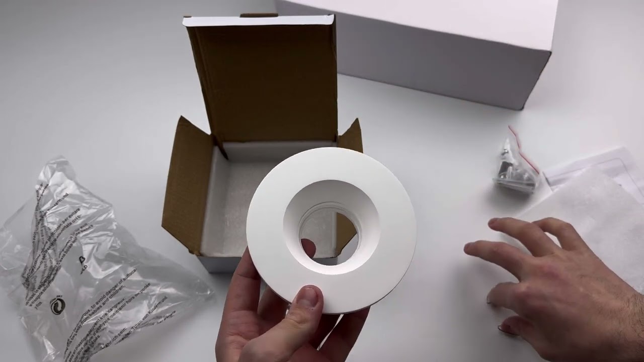 Гипсовый точечный врезной светильник Oledim 7771268 TS2 GYPSUM GU10 1x10W IP20 Белый video