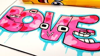 Alphabet Lore  LOVE - Coloring Pages Alphabet Lore DRAWING and COLORING  Alphabet Lore screenshot 5