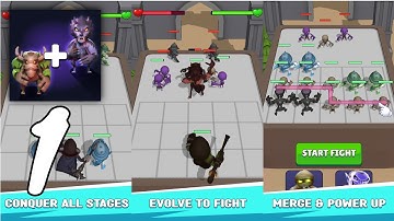 Merge monster: survival zombie Gameplay Walkthrough #1 (Android, IOS)