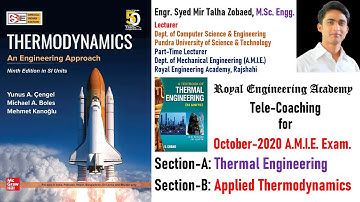 AMIE Lecture 015 ME Applied Thermodynamics REA Rajshahi 01911088706