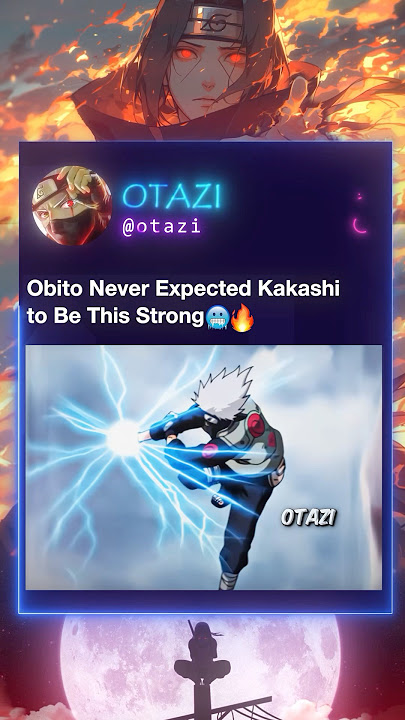 Obito Never Expected Kakashi to be This Strong💀🔥#kakashi #obito #sharingan #narutoshippuden