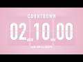 2 Hours 10 Minutes Timer Countdown Timer 🌸 Flip Clock with Simple Beeps 🔔
