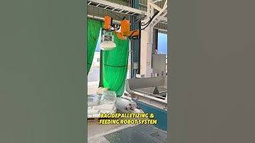 Bag Depalletizing & Feeding Robot System 😎 #depalletizer #automation #palletizing #robotics #plastic