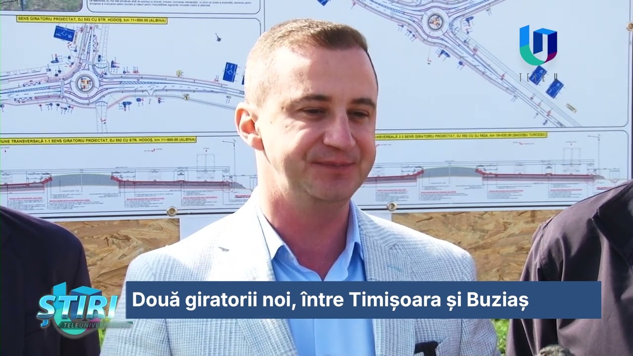 Două giratorii noi, între Timișoara și Buziaș