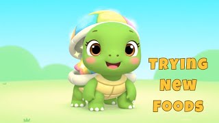 Tiko the Tiny Turtle Tries New Foods | Kids Learning Video