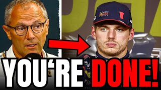 Domenicali Drops BOMBSHELL on Max Verstappen's SITUATION SHOCKING STATEMENT!