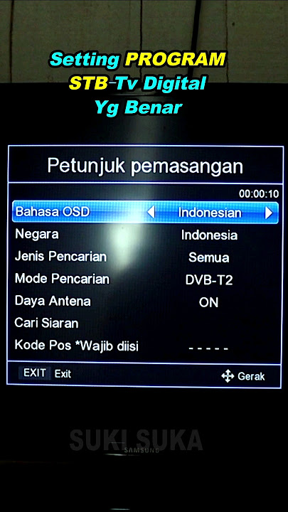 Cara PROGRAM Set Top Box Tv Digital yang benar