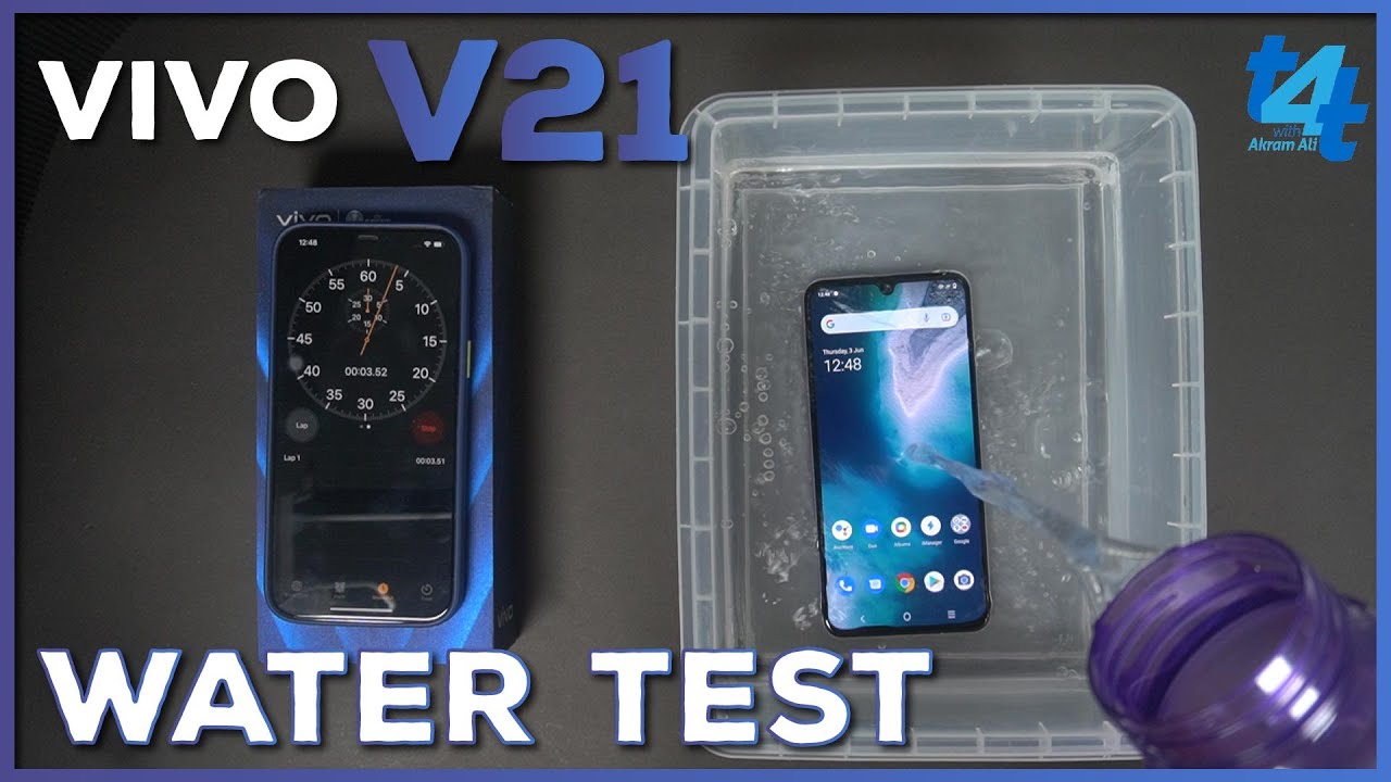 Vivo V21 Water Test  Vivo V21 will Survive a 60 Seconds Water Test? 