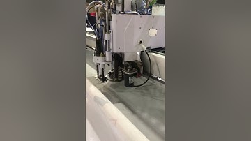 9CM Auto Cutter Machine for knitted fabric cutting test in Richpeace factory