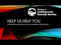 Help us help you utilizing utah state archives rim services