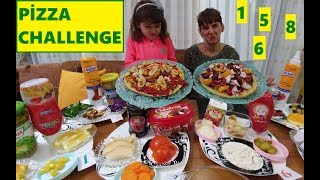 ÇILGIN PİZZA CHALLENGE YAPTIK. HEM ŞANSLI HEM CESARETLİ HEM UYANIK OLACAKSIN #EVDEKAL #SENDEYAP