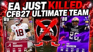 EA JUST KILLED CFB 27 ULTIMATE TEAM EA RUINED THE AUCTION HOUSE MARKET IS DONE FOR