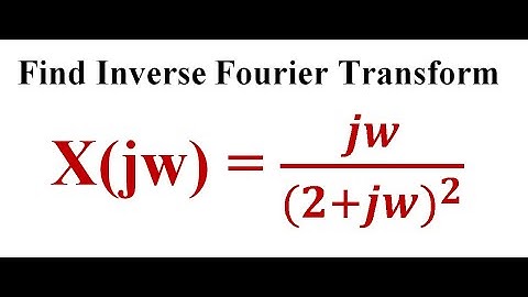 Q6. b. How to find Inverse Fourier Transform? | EnggClasses