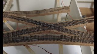 Making a model railroad diamond crossing in Ho, Hon3.