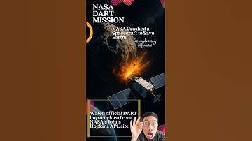 NASA Crashed a Spacecraft into an Asteroid! 😱 | Real DART Footage #nasa #dartmission