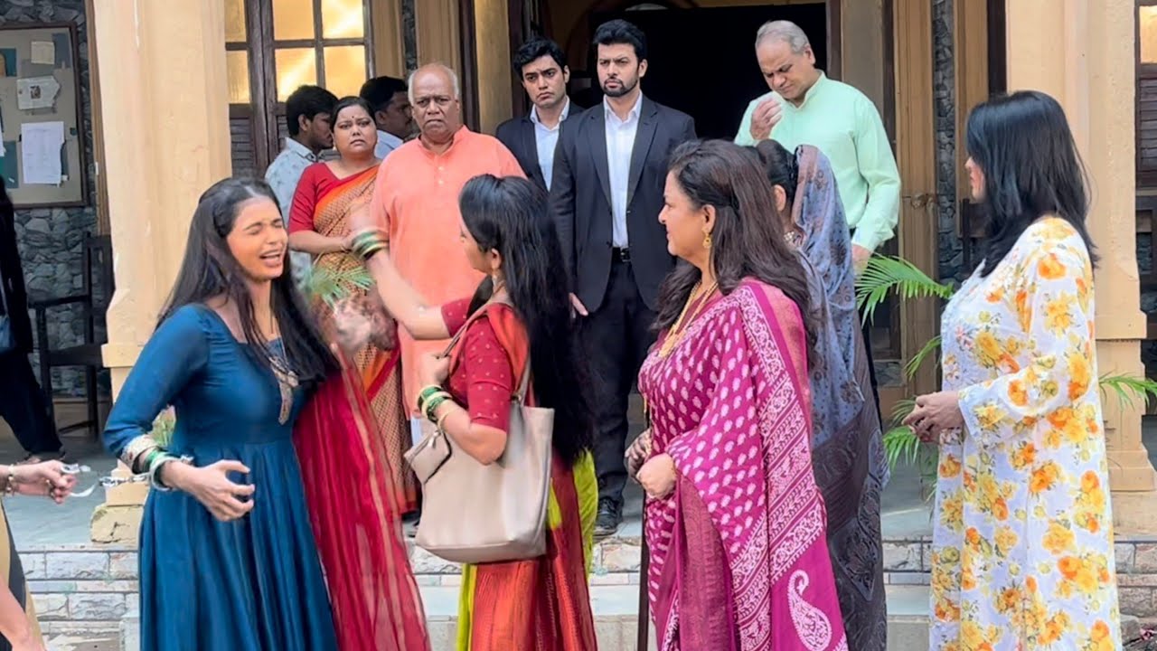 जुई कल्पना आणि पूर्णाआज्जीने वाजवली प्रियाच्या कानाखाली 😱 | Tharla Tar mag | Result Day BTS Video