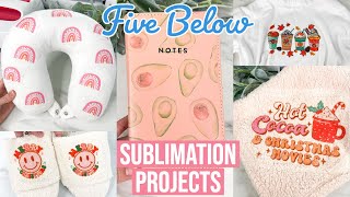 I TESTED OUT SUBLIMATION ON FIVE BELOW PRODUCTS | 8 SUBLIMATION PROJECTS