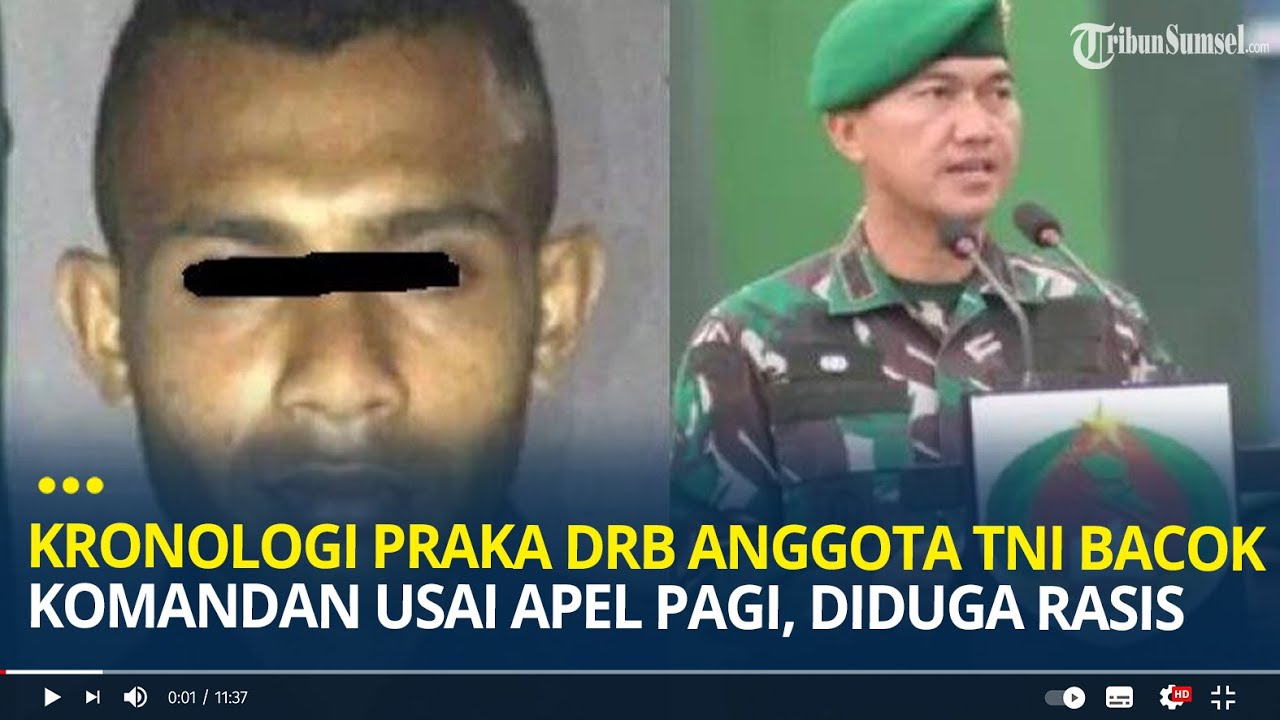Kronologi Praka DRB Anggota TNI di Manokwari Bacok Komandan Usai Apel Pagi, Diduga Rasis