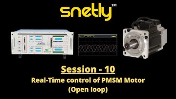 Open loop control of PMSM motor - Step by Step explanation