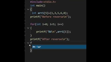 Program to copy one array into another array & Reverse the order of an array |#shorts #programming