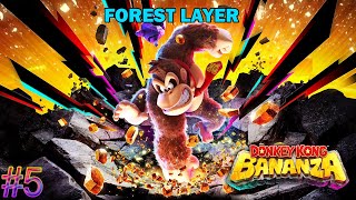 Donkey kong Banaza playthrough #5 - The divide & forest layer screenshot 2