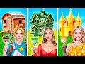 Poor vs Rich vs Giga Rich Secret Room! We Build a Tiny House for Girls