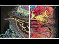 (62) Black negative space/Sheleeart Swipe/ColourArte Primary Elements & Bling It🌟/Fluid Art/フルイドアート