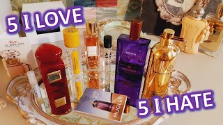 5 FRAGRANCES I LOVE AND 5 I HATE ❤️ TAG VIDEO l LOVED AND HATED PERFUMES l PERFUME COLLECTION 2022