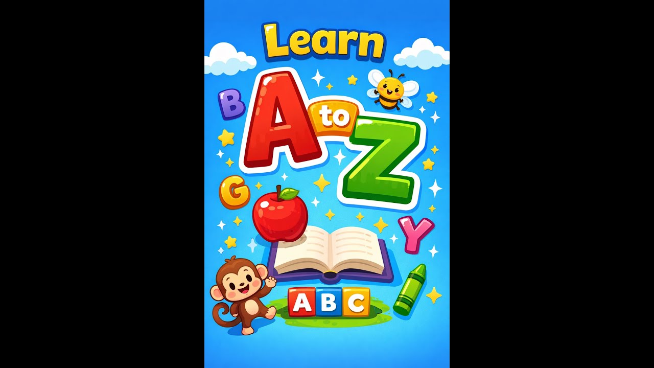 Learn Alphabets A to Z | ABC Song & Words for Kids