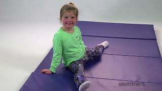 Discount Folding Gym Mats for Home Tumbling - 4x8 ft x 1 38 inch - Greatmats folding home tumbling mats are the perfect surface for kids to practice their tumbling skills and techniques at home.

With an ideal 1 3/8 inch thickness, they offer excellent impact absorption while keeping the mats lightweight and easy to store when folded.

At four feet wide and eight feet long, the mats are wide enough for tumblers to fit on comfortably and long enough to keep them on the mat when stretching out.

If longer runs are need for tumbling passes, multiple mats can be connected in any direction due to the hook and loop connector strips on all four sides.

Greatmats home tumbling mats will accommodate stretches, rolls and even jumps without impeding movements and while protecting tumblers against fatigue and serious injury.

These affordably-price mats don’t sacrifice on quality either as they are covered with kid safe 15.5 oz vinyl and constructed with double stitched seams.

Get your Discount Gym Mat today at https://www.greatmats.com/products/discount-gym-mats.php

#Tumbling