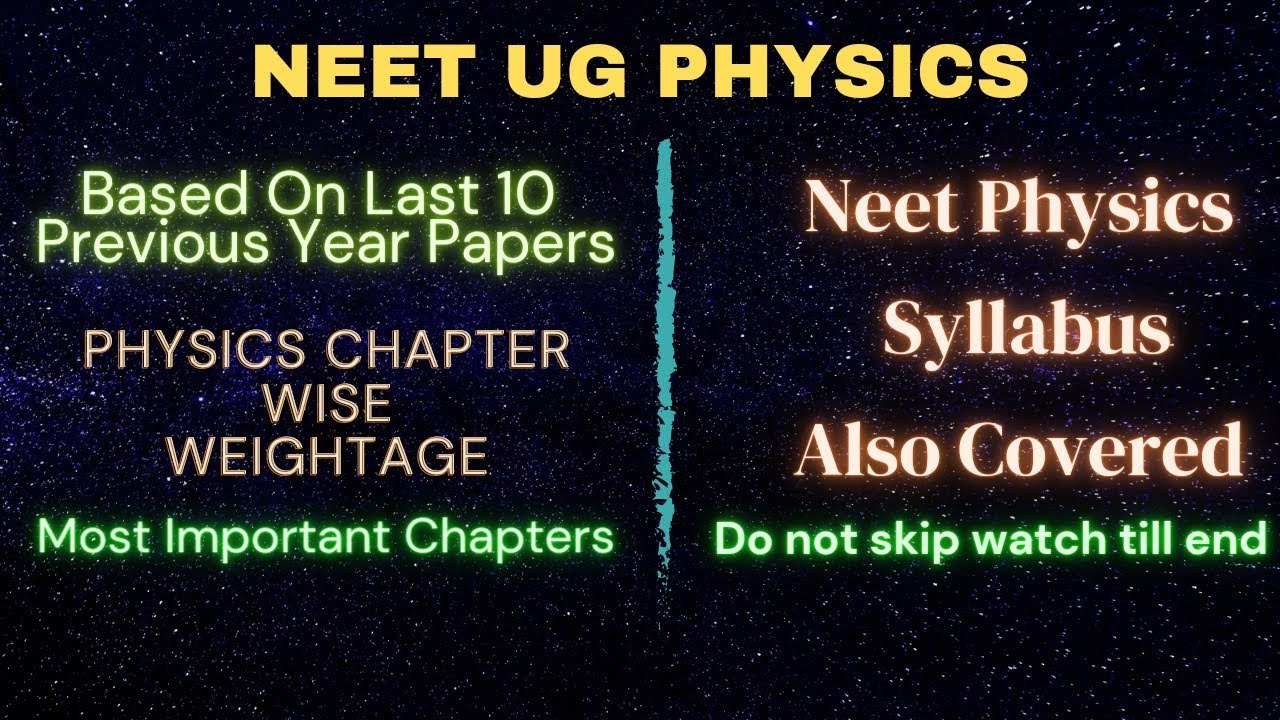 physics-chapter-wise-weightage-for-neet-2023-2024-most-important-chapters-of-physics-for-neet