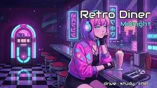 Retro Diner Midnight | Warm Synthwave Lofi for Late Night Thoughts