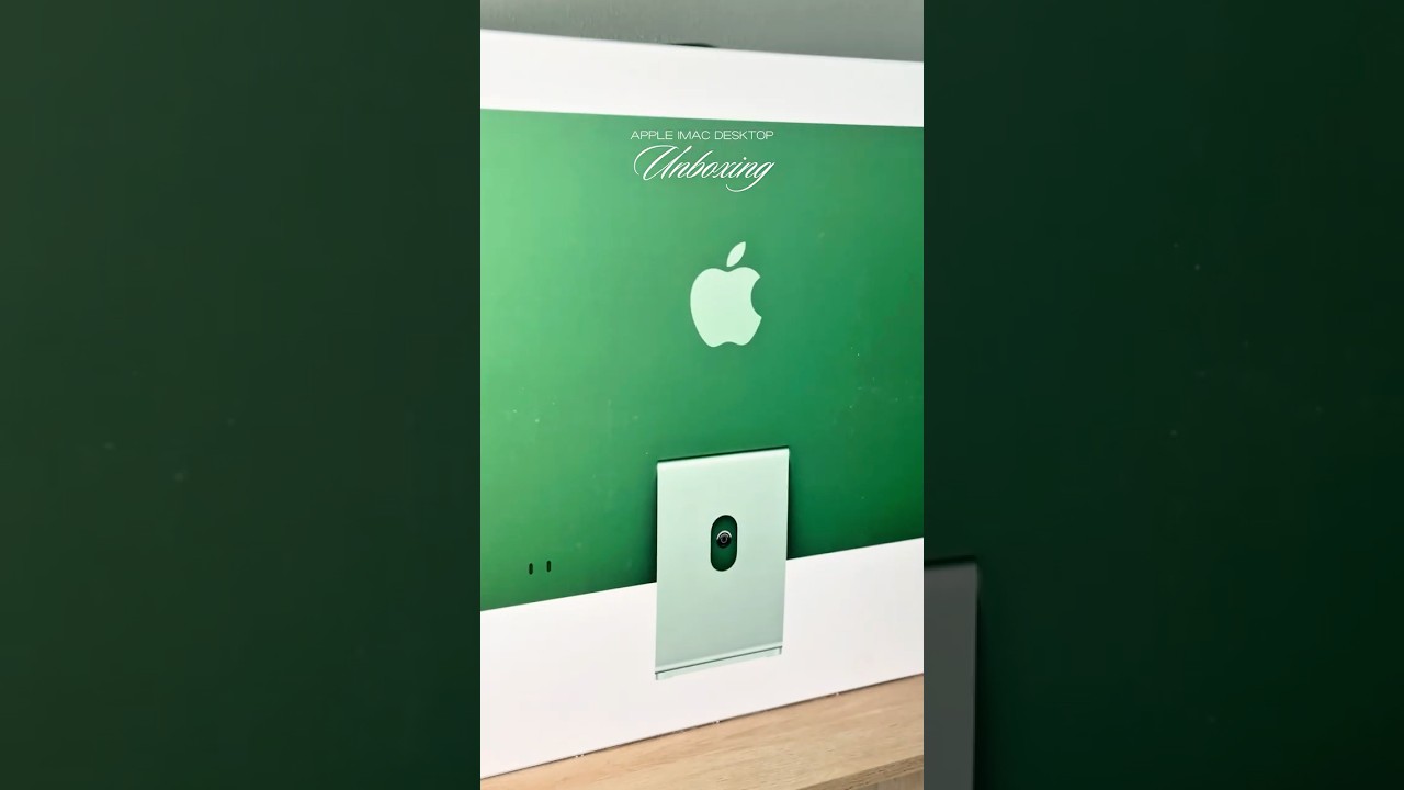Green iMac Unboxing 2026 🍏💚 Aesthetic Apple iMac Desktop Reveal #appleimac #imac  #appletech