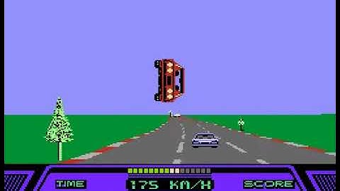 Rad Racer (NES) - gameplay of the retro Nintendo original
