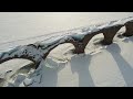 雪解けを待つ「タウシュベツ川橋梁」