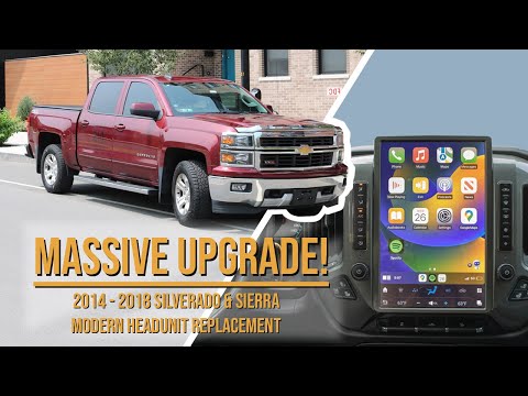 Chevy Silverado and GMC Sierra Radio Upgrade, Install, and Review for 2014   2018 Models! A Massive