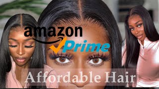 BEST AFFORDABLE WIGS ON AMAZON | *MUST HAVE* Silky Straight HD Lace Wig | Amazon Prime Hair